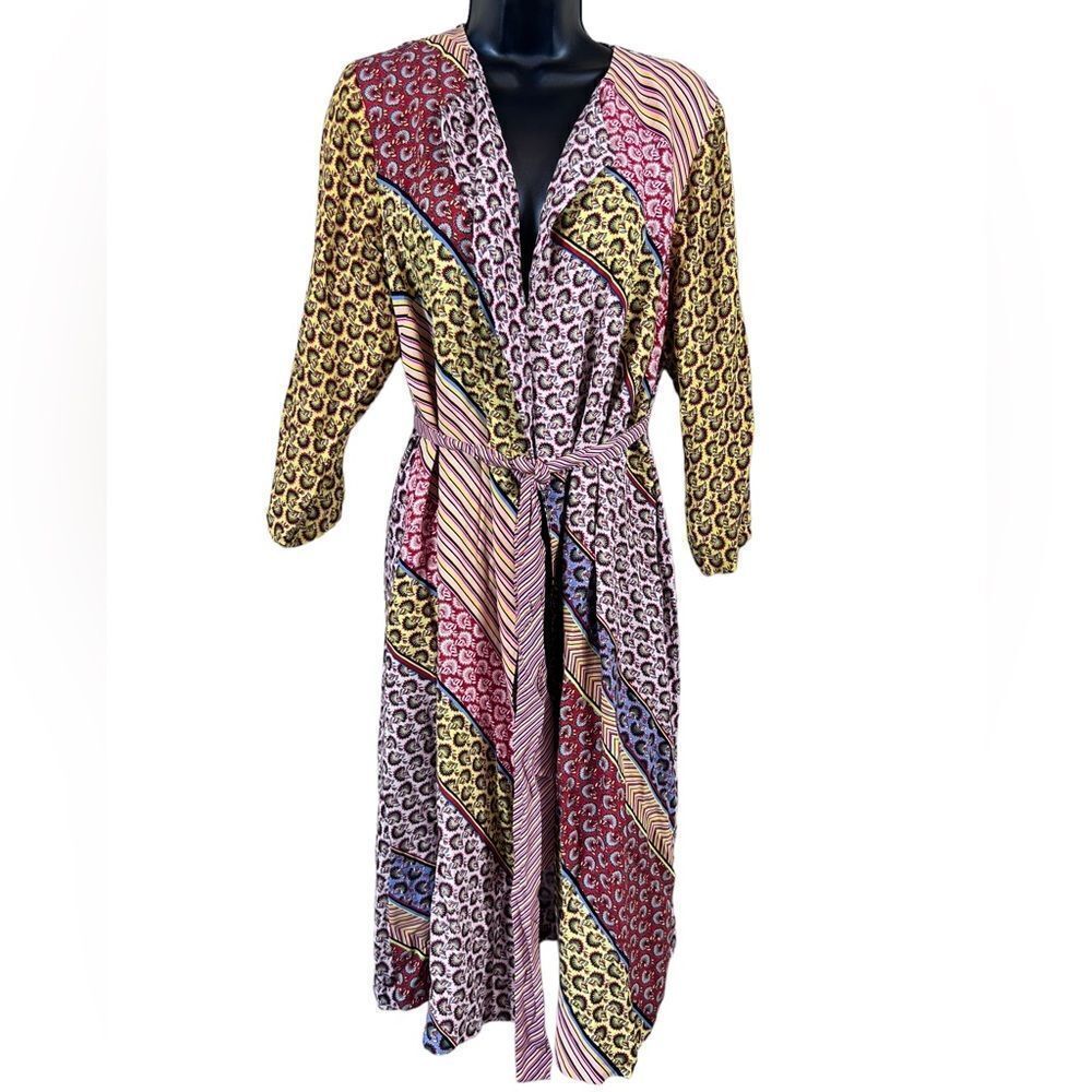 CAbi Poet Patchwork Kimono Duster